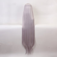 My Hero Academia cos silver gray long straight wig DB5845