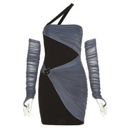 Design mesh slip dress DB7751