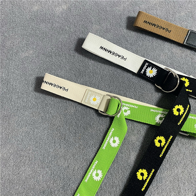 Mixed color double loop buckle belt  DB5565