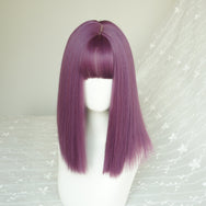 Purple medium long wig DB3106