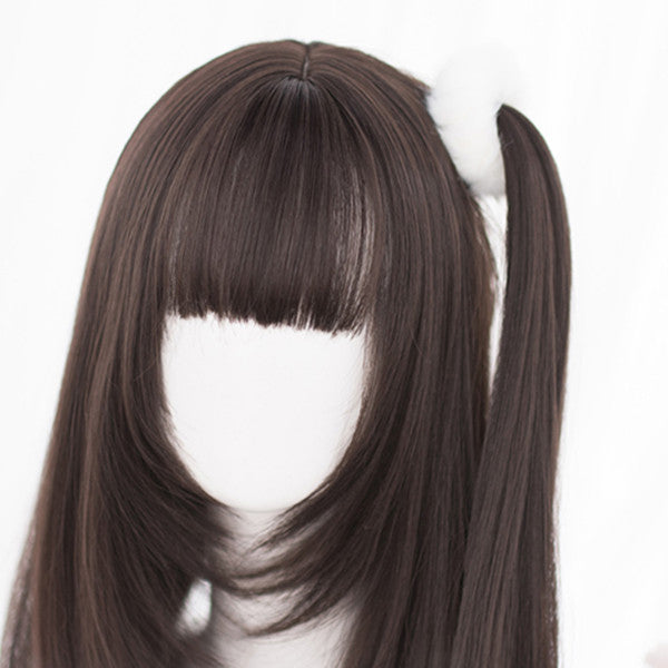 Lolita White Plush Hair Tie DB5374
