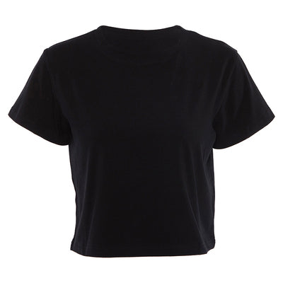 Punk Solid Color Short Sleeve T-Shirt DB4301