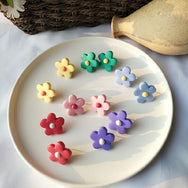 Colored flower clay earrings DB5394