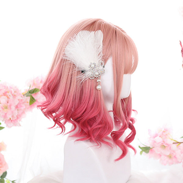 Harajuku Lolita pink gradient wig DB5402