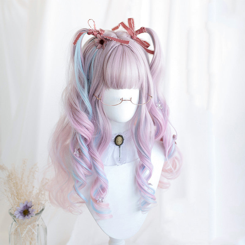 Lolita pink blue candy wig DB4779