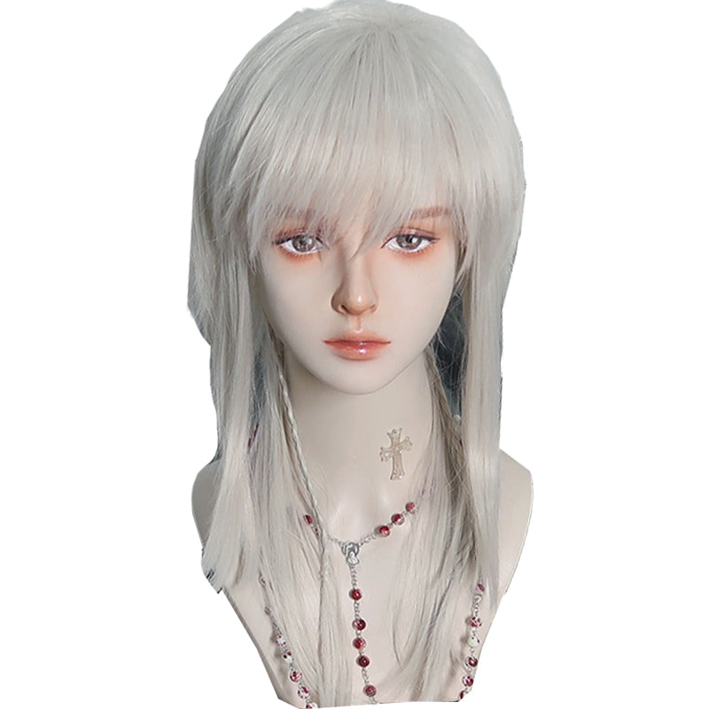 Harajuku silver gray wig  DB7832