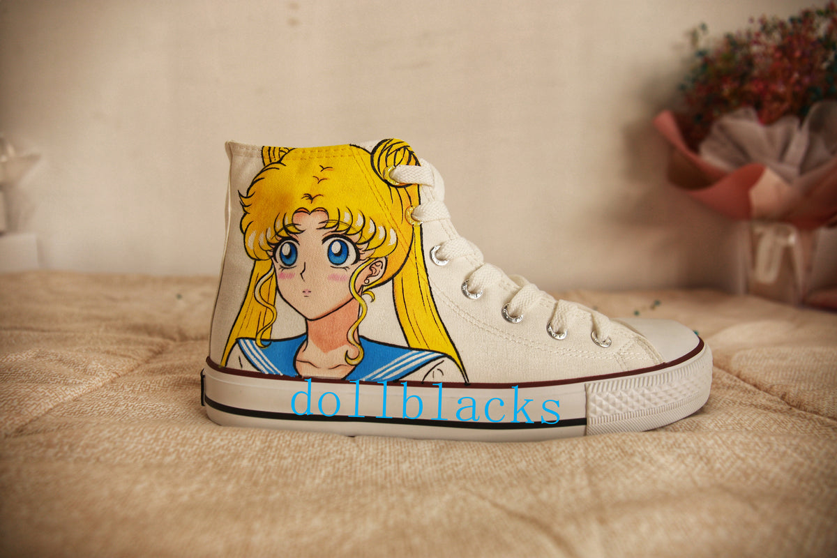 Sailor Moon Hand Painted Shoes  DB4590