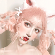 Lolita orange pink wig DB4960
