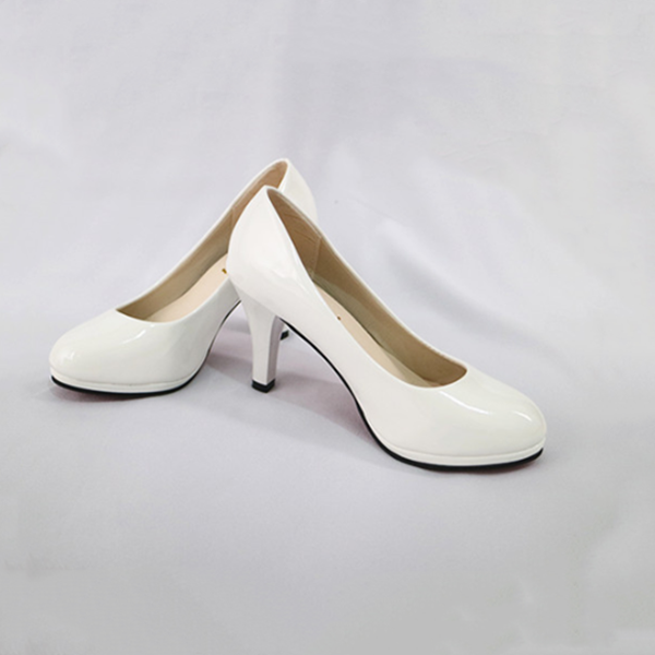 All-match white high heels DB5437
