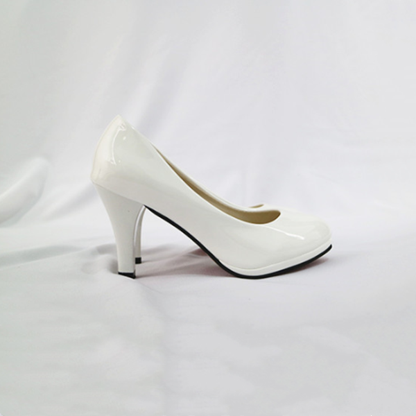 All-match white high heels DB5437