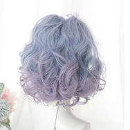 Blue and purple double ponytail wig DB5484