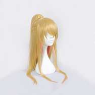 Anime boy cos golden gradient powder ponytail wig DB5519
