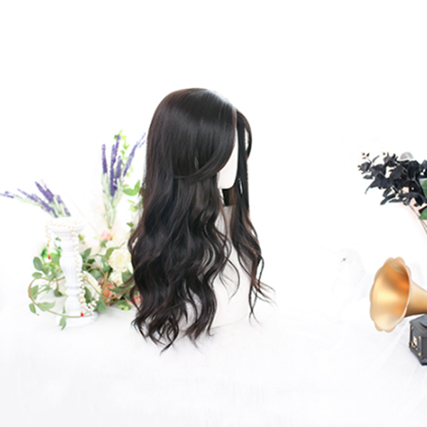 Lolita natural color long curly wig DB5679