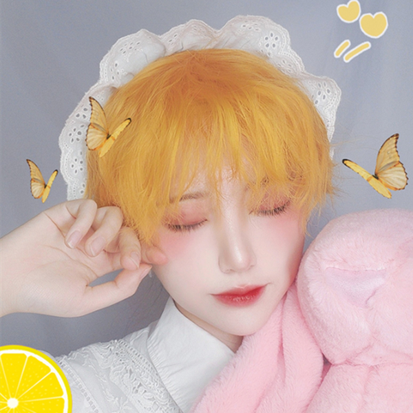 Harajuku Lolita Lemon Yellow Wig DB5728