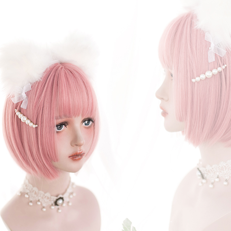 Lolita pink short wig DB6436
