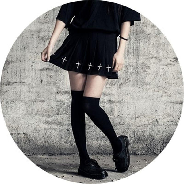 Dark Embroidered Skirt  DB2058