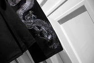 Embroidered dragon strap sweater DB4047