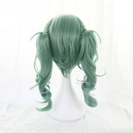OFFICIAL ALBUM cos green double ponytail wig DB5241