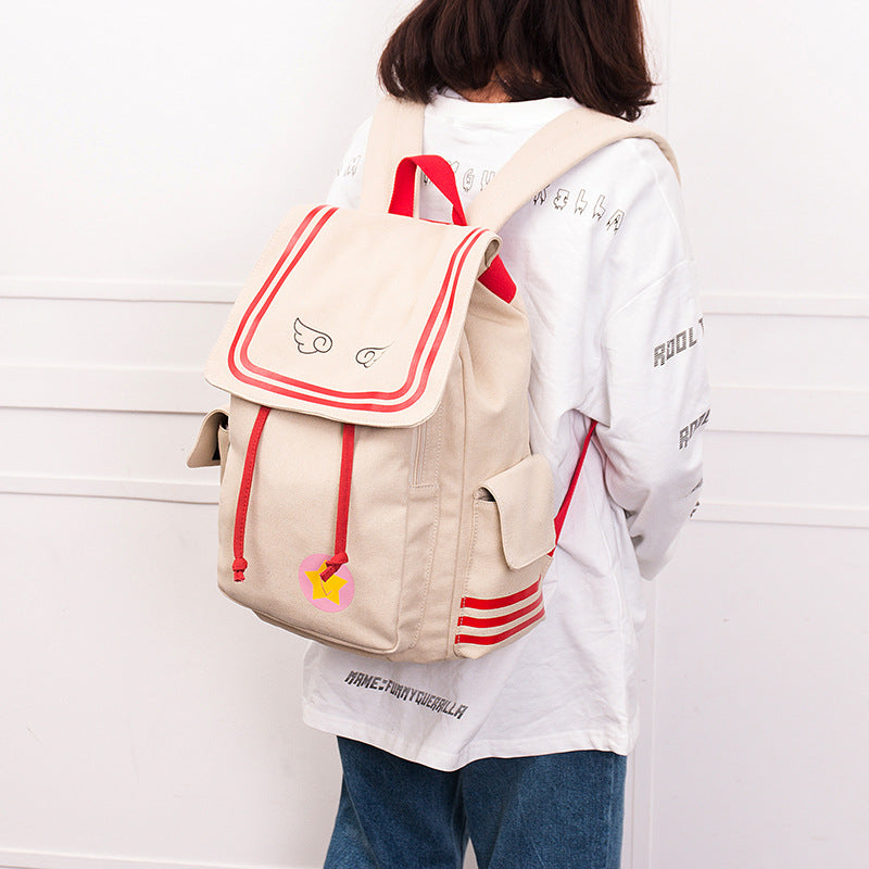 Wing print backpack DB5407