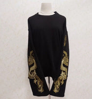 Chinese dragon embroidery long sweater DB4994