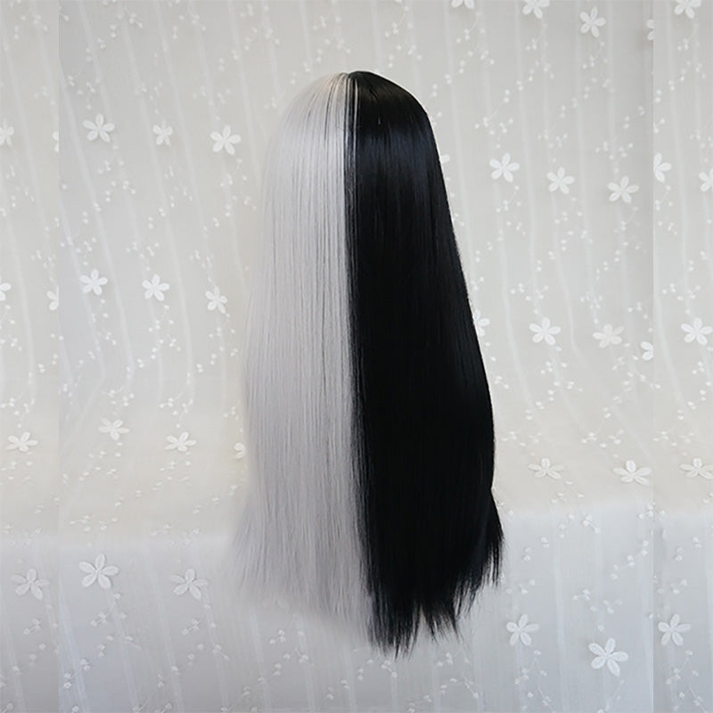 Black and white wig DB3109