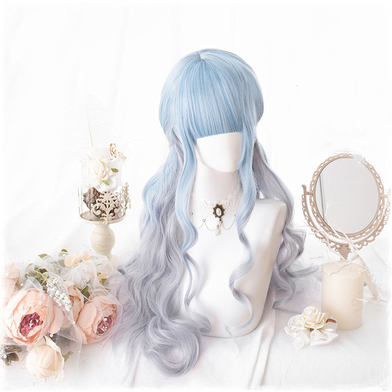Lolita sky blue gradient wig DB4835