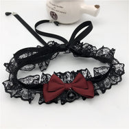 Dark Lolita Bow Bell Necklace DB5486
