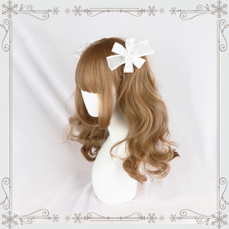 Lolita light honey color double ponytail wig DB4784