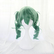 OFFICIAL ALBUM cos green double ponytail wig DB5241