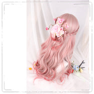 Lolita Sakura Powder Gradient Long Curly Hair Wig DB4821