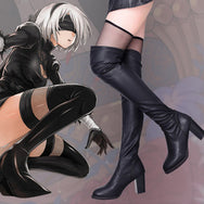 YoRHa No.2 Type B cos painted high-heeled leather boots DB5153