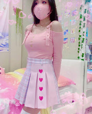 REVIEW FROM LOVE PINK PLEATED SKIRT DB6363