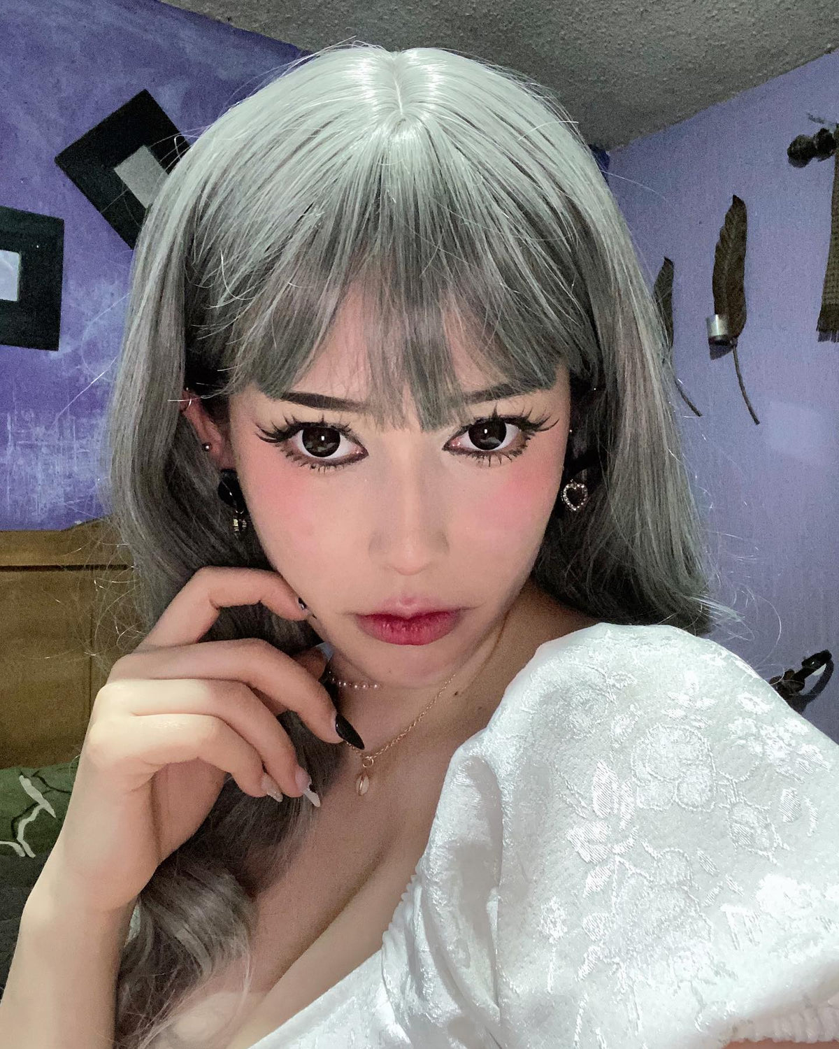 REVIEW FROM Harajuku Lolita Grey Gradual Wig DB4907